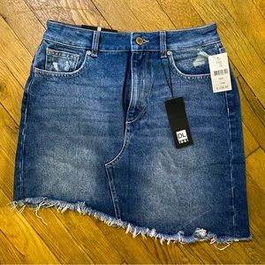 NEW DL1961 Asymmetrical Denim Mini Skirt